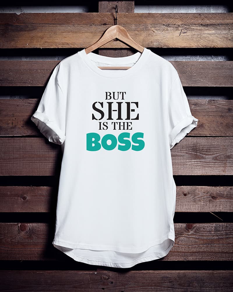 But she is the boss